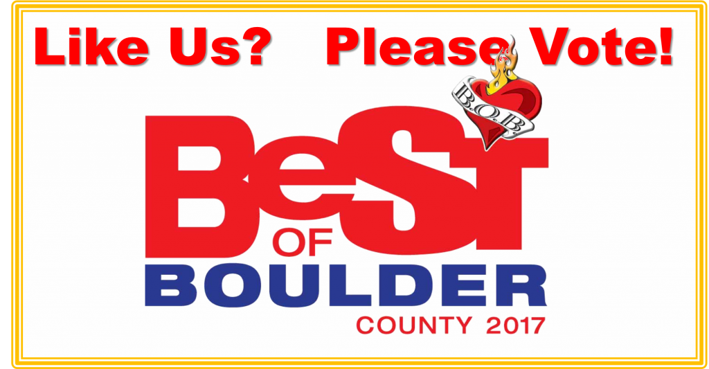 Best of Boulder 2017 Like Us Please Vote