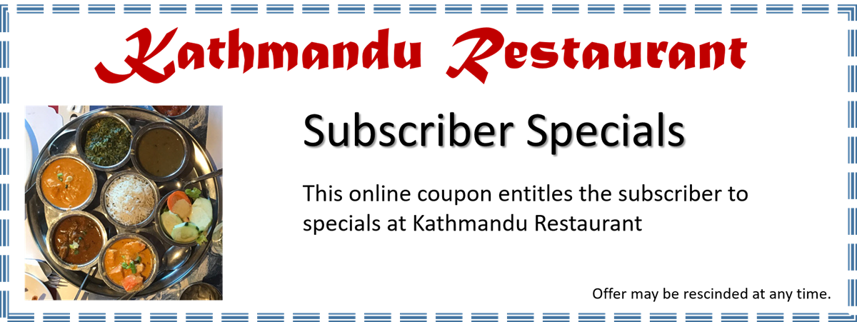 Kathmandu Restaurant Specials